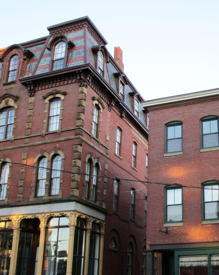 old brick buildings