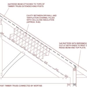 How to do a drywall air barrier with exposed beams? - GreenBuildingAdvisor