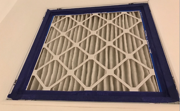 John Semmelhack's 2" filter grille with MERV-13 filter (Image by John Semmelhack)