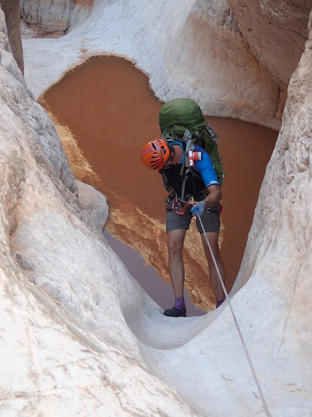 Mike Rogers hiking the Grand Canyon