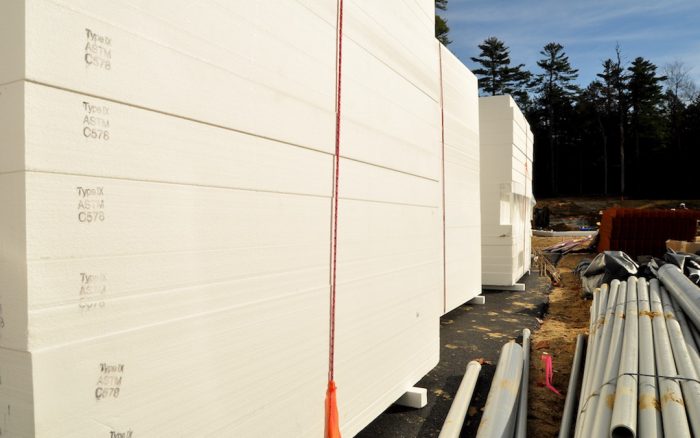 Premium Photo  Polyester foam block used in building construction