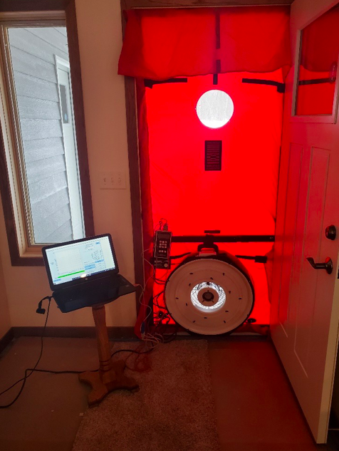 Blower door fan