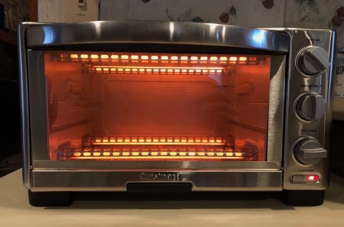 An electric furnace and a toaster oven do the same thing: convert electricity to heat at 100% efficiency. [Photo by Energy Vanguard]
