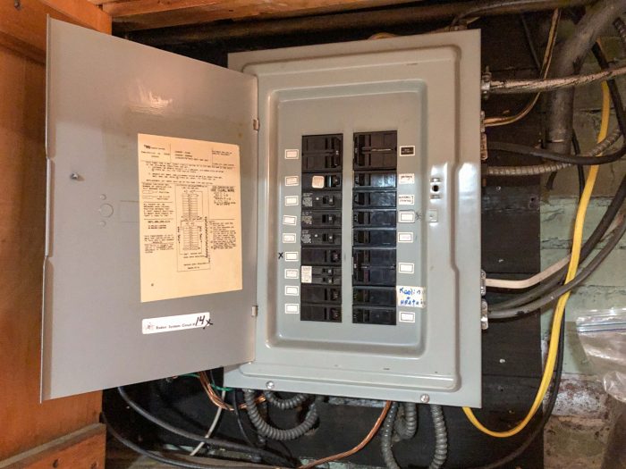 Photo of electrical panel