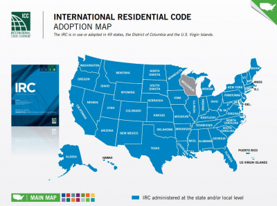 IRC code adoption map