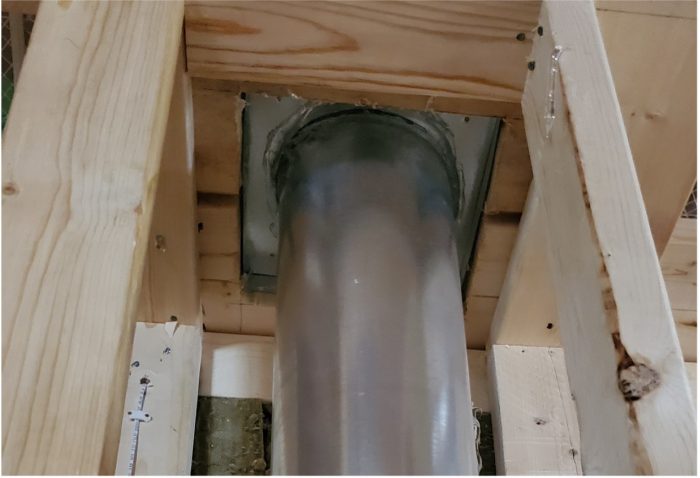 B-Vent chimney venting