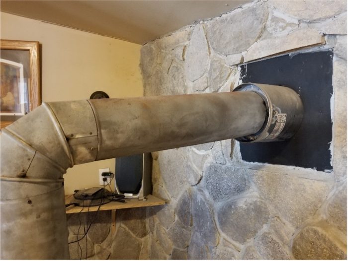 Stovepipe made of HVAC ducting