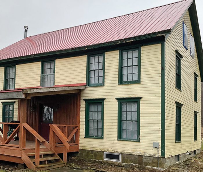 New England farmhouse before retrofit