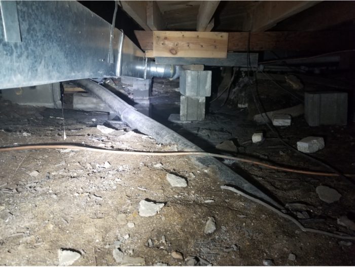 Example of bad crawlspace